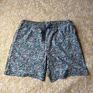 Faherty Floral Print Men's Swim Shorts